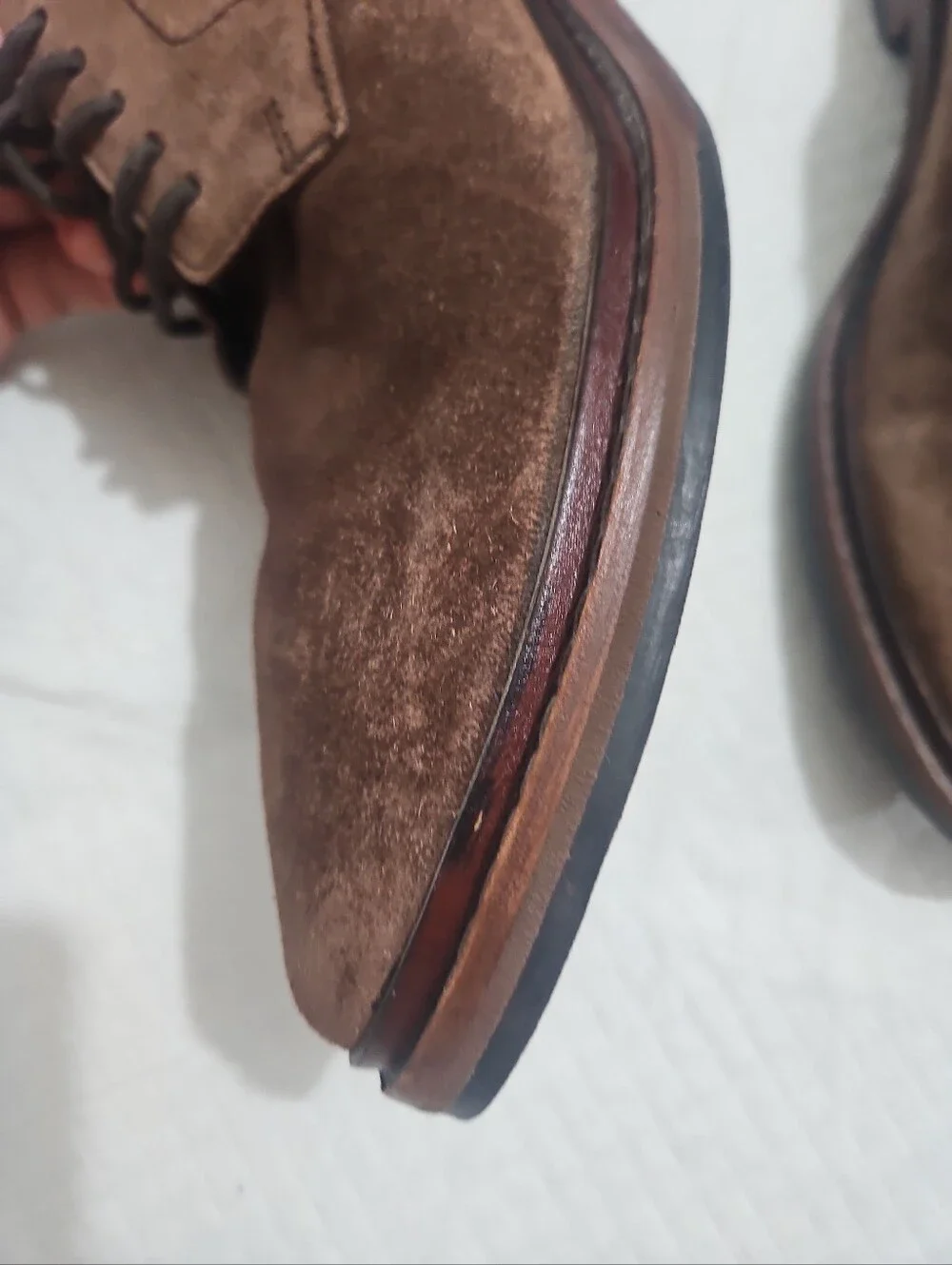 Cole Haan Men's Brown Suede Derby Shoes - Classic Lace-Up Dress Shoes Sz 9.5